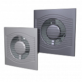 Вентилятор SLIM 4C dark gray metal осевой вытяжной с обратным клапаном D100 декоративный