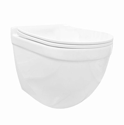 Унитаз подвесной BLISSAN Estet Tornado 1.0 безободковый с сиденьем дюропм/лифт,быстросъем BL-3224-ES-UQ-1