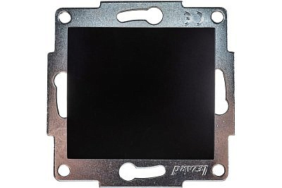 Выключатель LEZARD Karina 1 - клавиша, черный бархат 10А 707-4288-100