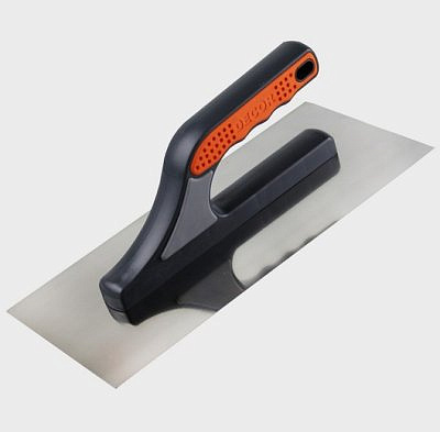 Гладилка DECOR 3К нержавеющая, прямая 280*130мм 680-001