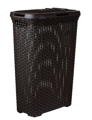 Корзина для белья RATTAN STYLE 40л темно-коричневый