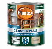 Пропитка-антисептик PINOTEX CLASSIC PLUS  быстросох.3в1 скандинавский серый 2,5л