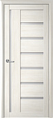 Дверь межкомнатная ALBERO Мадрид Эко-шпон белый кипарис ПО*800 стекло матовое