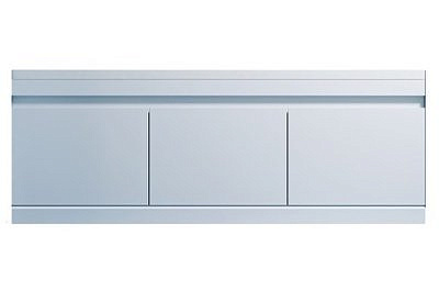 Экран под ванну 1,5 м МДФ SOFT белый c 2-я откидными корзинами Alavann
