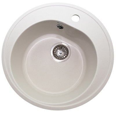 Мойка для кухни GranAlliance G-10 500мм цвет белый