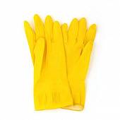 Перчатки резиновые VETTA желтые S 447-004