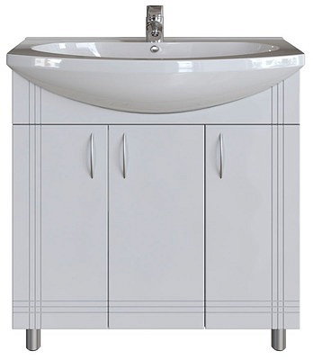 Тумба без умывальника Sanstar Вольга 80 белая