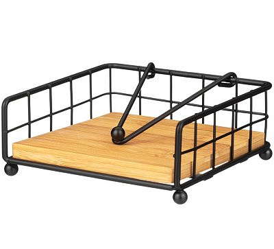 Подставка AGNESS под салфетки, 12,5Х12,5Х5 см 790-368