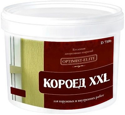 Декоративное покрытие Короед XXL д/наруж. и внутрен. работ т/м "OPTIMIST-ELITE" 15кг