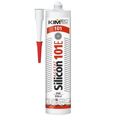 Герметик силиконовый серый KIMTEC (101Е) 310мл  02-01-48/02-01-37