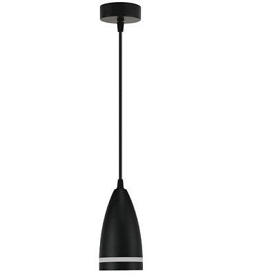 Светильник потолочный на подвесе Feron 3648 HL  черный G53 15W 230V D85*H160