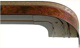 Карниз DDA Карельская береза 3,8 м 50 мм 3-х. рядные с поворотом