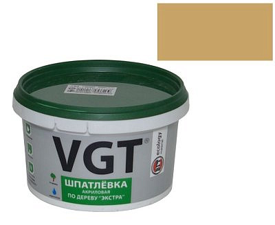 Шпатлевка VGT, Экстра, акриловая, по дереву, дуб, 0.3 кг