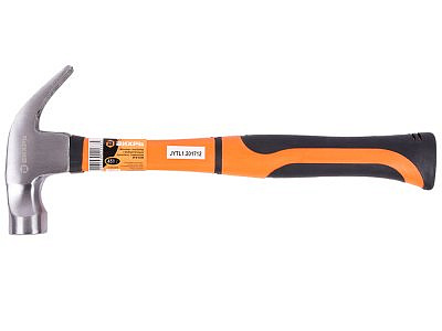 Молоток-гвоздодер 450гр с магнитом