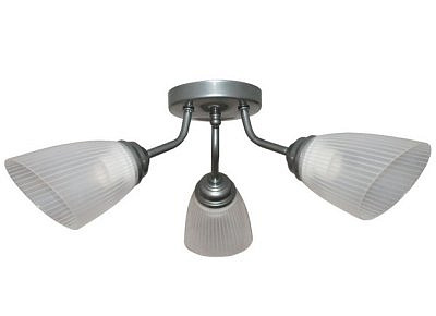 Светильник потолочный ЭЛЕТЕХ Бона 131 хром (плафон П0475)  01-3х60-185 Е27 