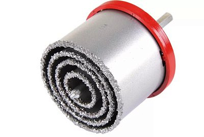 Набор коронок по плитке и стеклу 33-53-67-83мм Bohrer 35301400