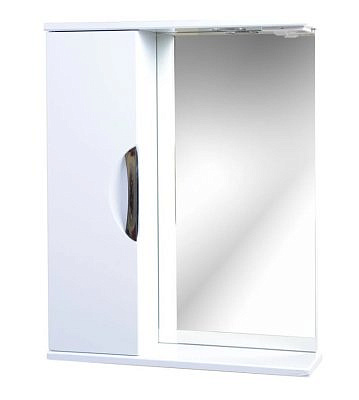 Зеркало-шкаф Милли 55 левое с подсветкой EMMY 210011