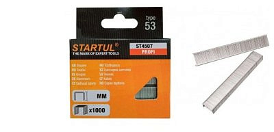 Скобы закаленные 12мм тип 53 STARTUL PROFI