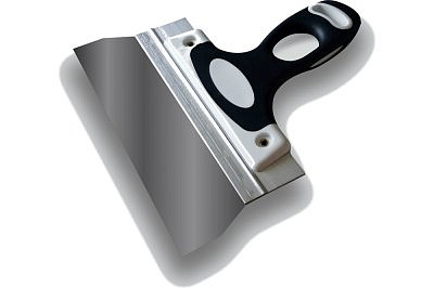 Шпатель DECOR фасадный 200мм нержавеющая сталь, 2К ручка 317-0200