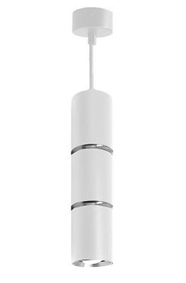 Светильник потолочный на подвесе Feron ML1868 белый, хром  MR16  35W 230V D55*H180 48648