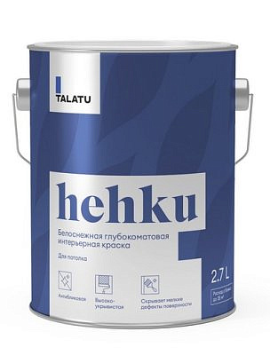 Краска в/д TALATU "HEHKU" для потолков белоснежная 2,7л
