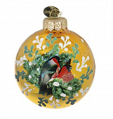 Шар "Красногрудые снегири", 80 мм., в подарочной упаковке КУ-80-224049