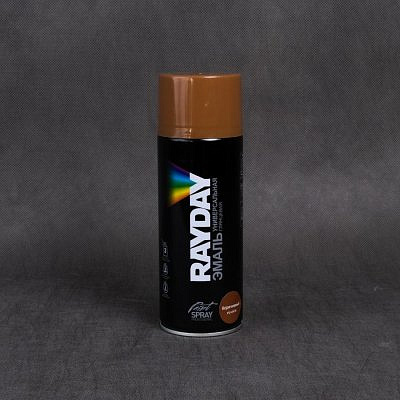 Краска аэрозоль RAYDAY акриловая RAL 8003 коричневая 520мл