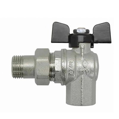 Кран шаровый 594 тип американка угловая  3/4"