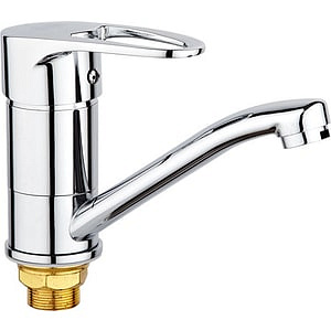 Смеситель для кухни Ростовская Мануфактура SL52-004FB-15 короткий поворотный  излив на гайке