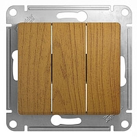 Механизм выключателя 3-клавиши  дуб SchE GSL000531