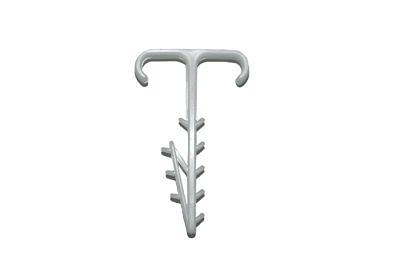 Хомут-дюбель Т образный для двух плоских кабелей 2*12 КФ (100)