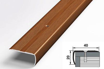 Профиль угловой ПУ06 вишня 40*20*900