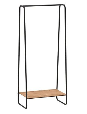 Вешалка напольная гардеробная с полкой "Скандинавия" черная 250930
