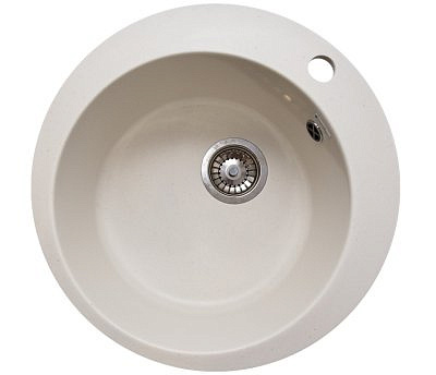 Мойка для кухни GranAlliance G-11 490мм цвет белый