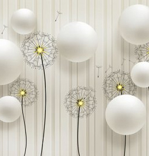 Фотообои Одуванчики 3Д 392*260