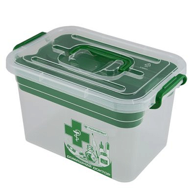 Контейнер для аптечки "Домашний доктор"с вкладышем 6,5л