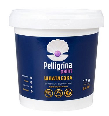 Шпаклевка PELLIGRINA PAINT универсальная  акриловая  для наружних внутренних работ 1,7кг