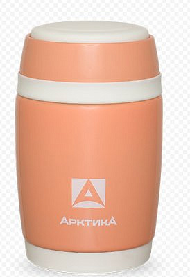 Термос-бочонок бытовой вакуумный для еды тм "Арктика", 480 мл,(коралловый)