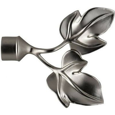 Наконечник Листочки сталь матовая D16  16.01.04.301 