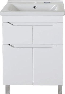 Подстолье АСБ Бари 60-2.2 с умывальником Миранда 60 