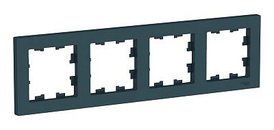 Рамка 4 поста Schneider Electric ATLASDESIGN, изумруд ATN000804