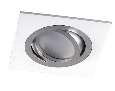 Светильник потолочный встраиваемый Feron DL2801 белый с хромом MR16 G5.3  32637