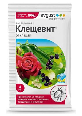 Средство для защиты растений Клещевит от клещей 4мл