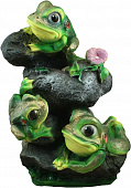 Садовая фигура Лягушата на камнях полистоун
