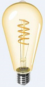 Лампа Loft E27 ST64SS  7W 2700Kфиламент золотая 65