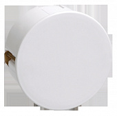 Коробка распаячная IEK СП 80*40мм IP20 круглая , белый под штукатурку в гипсокартон для полых стен (металлические лапки, с крышкой) КМ41024