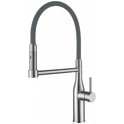 Смеситель для кухни Gappo G4398-55 с гибким изливом сатин