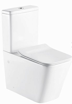 Компакт ALCORA Primavera 3/6 безободковый с сиденьем дюропласт микролифт,быстросъемное