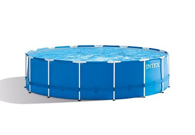 Бассейн каркасный Intex 457х122см, 16805л, 28242 круглый, фильтр-насос, синий
