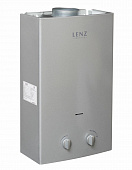 Газовый проточный водонагреватель ВПГ Lenz 10 L silver автомат 